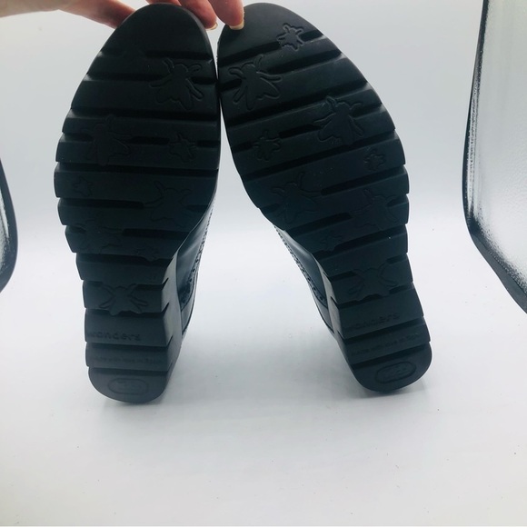 Wonder  navy and blue patten leather platform loafers‎ size 7-7.5 39 euro size39 - Picture 9 of 14